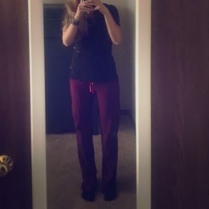 Smitten Wine Scrub Bottom (MATCHING SCRUBS AVAIL!)